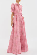 The Sophie North - Dress with Short Puff Sleeves