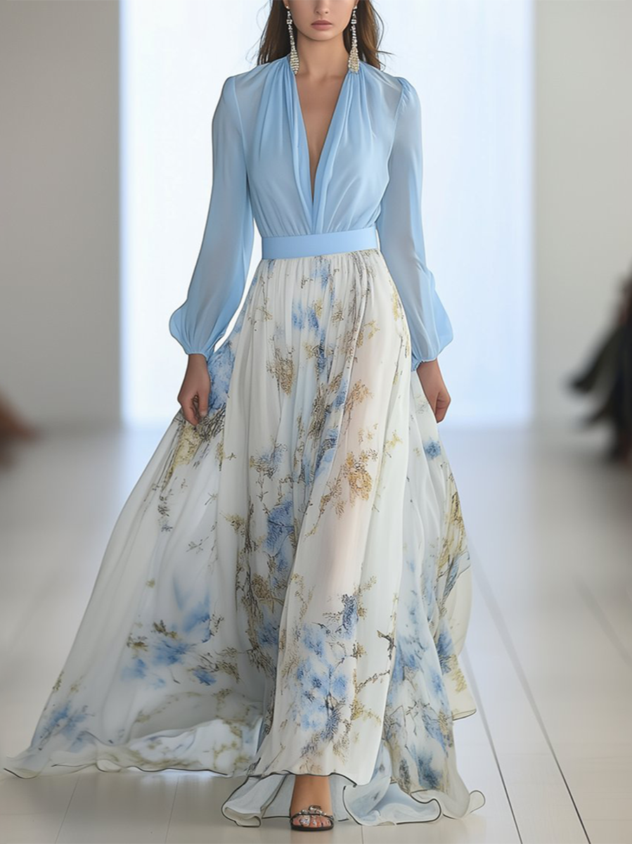 The Sophie North - Maxi Dress with Floral Print