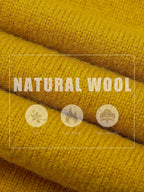 100% Merino Wool Poloneck Cardigan Sweater