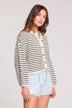 Laurent Sweater, Black/White