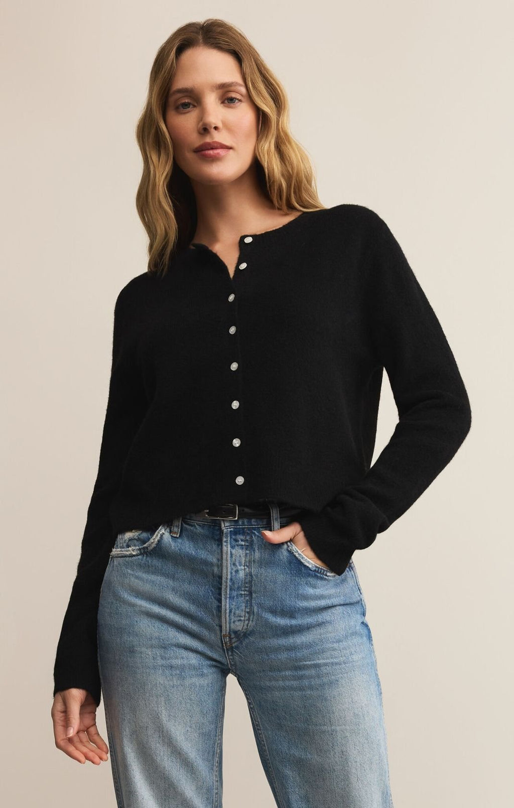 Medina Cardigan, Black by Z Supply