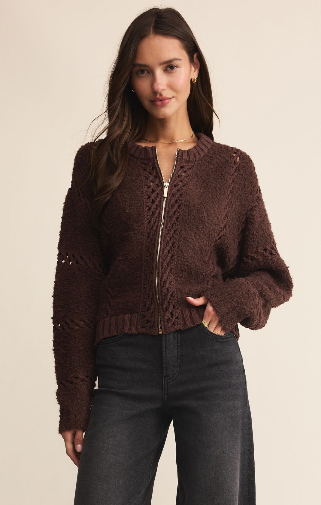 Sundance Jacket, Chocolate Cherry by Z Supply